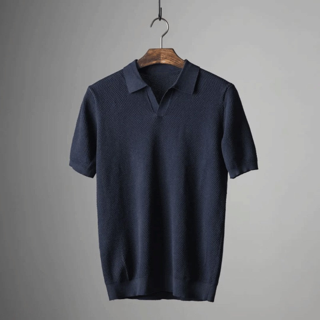 Rory knit polo - Navy