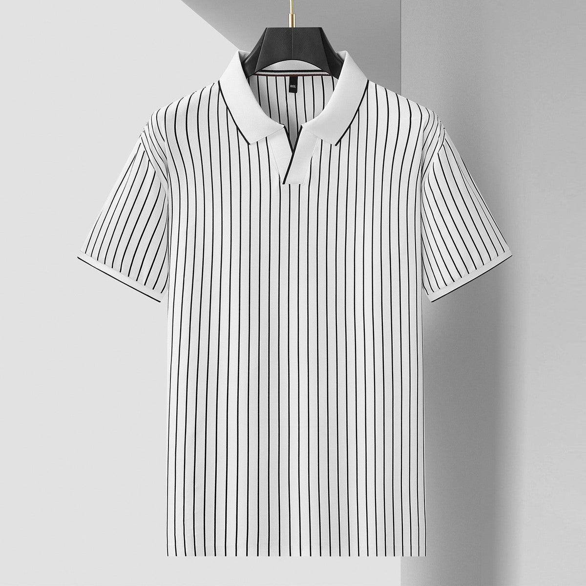 Rory striped polo shirt - White