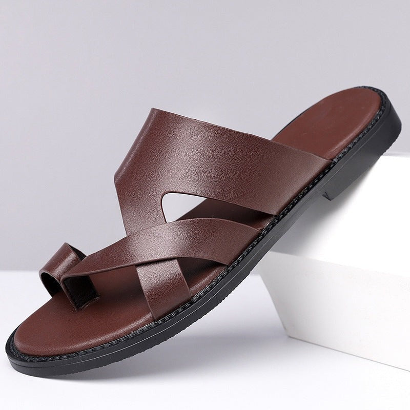 Rory toe loop leather sandals - detail
