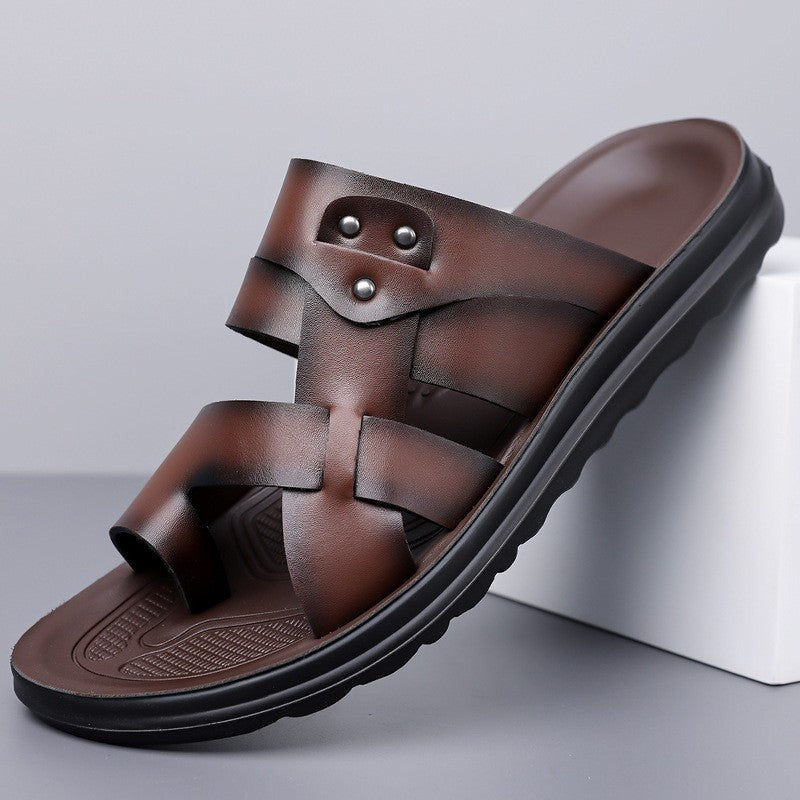 Rory slide sandals - Brown