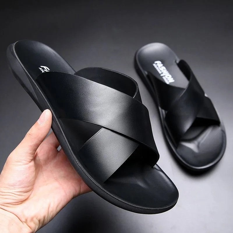 Roy slide sandals - Black