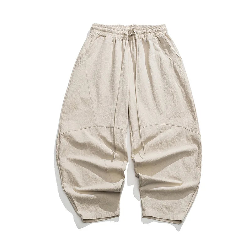 Noah Men's Linen Wide Leg Pants lifestyle