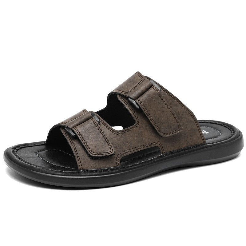 Sage summer slides - Dark Brown