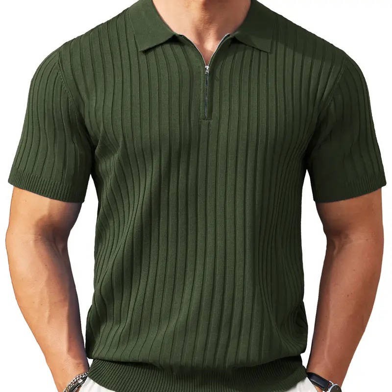 Simon knit polo shirt - Green