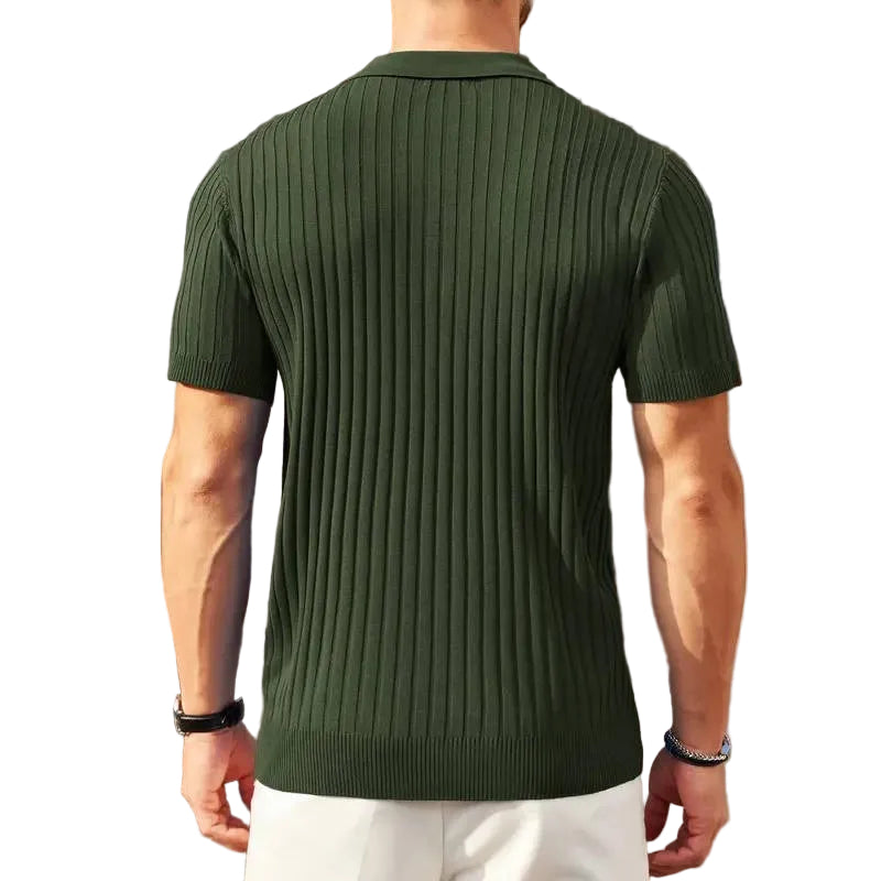 Simon knit polo shirt - Green