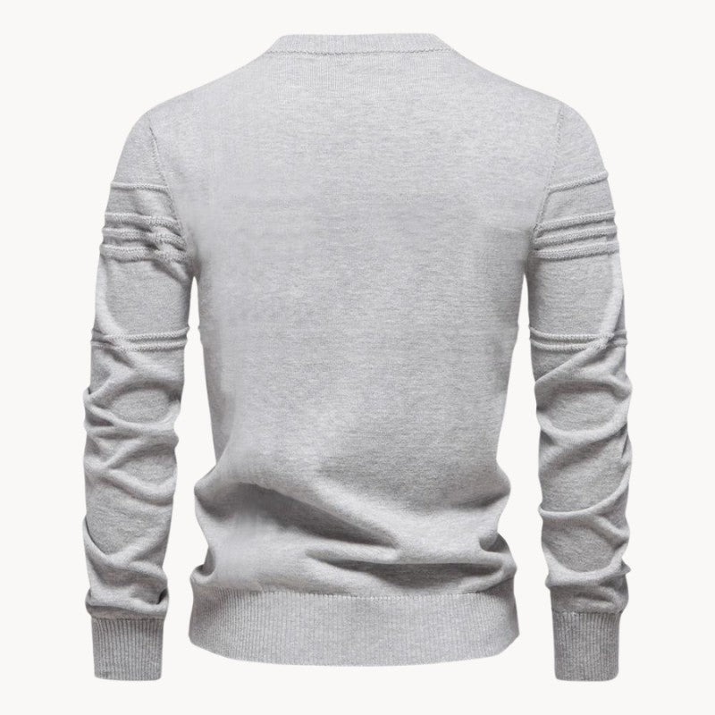 Simon sweater - Light Gray back view
