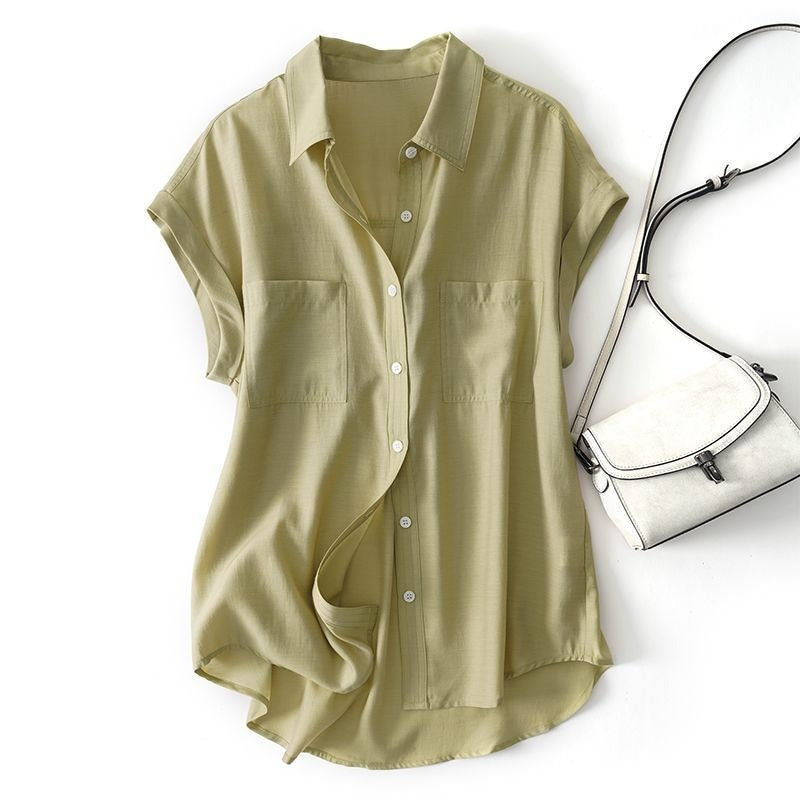 Sofia linen shirt - Green