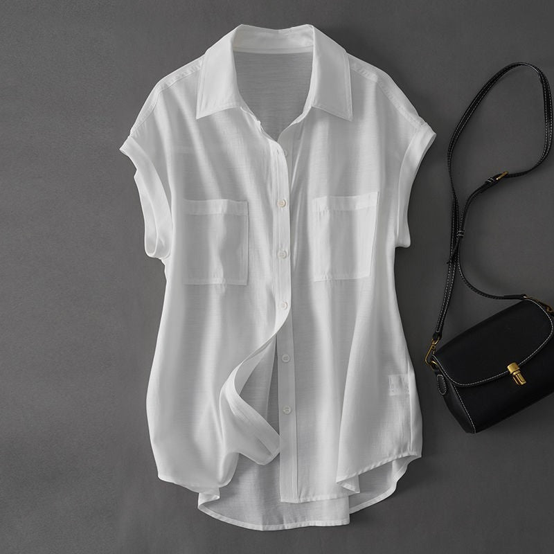 Sofia linen shirt - White