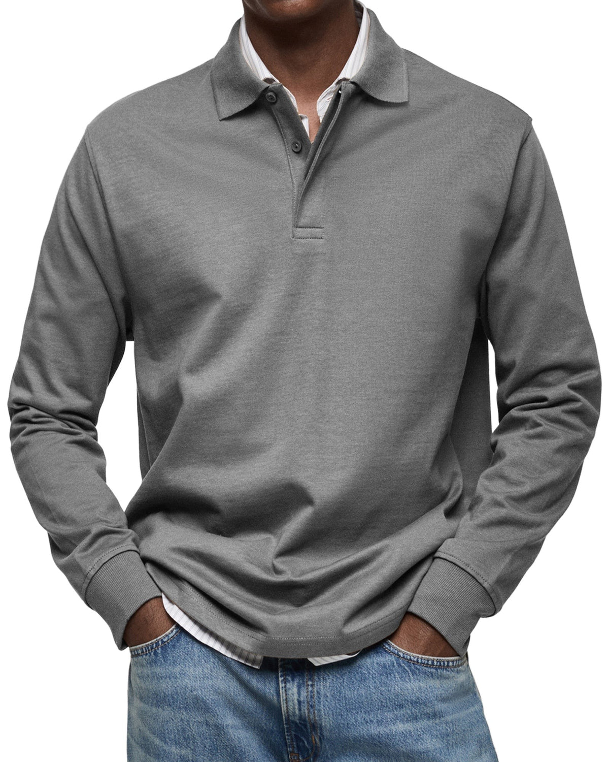 gray-polo