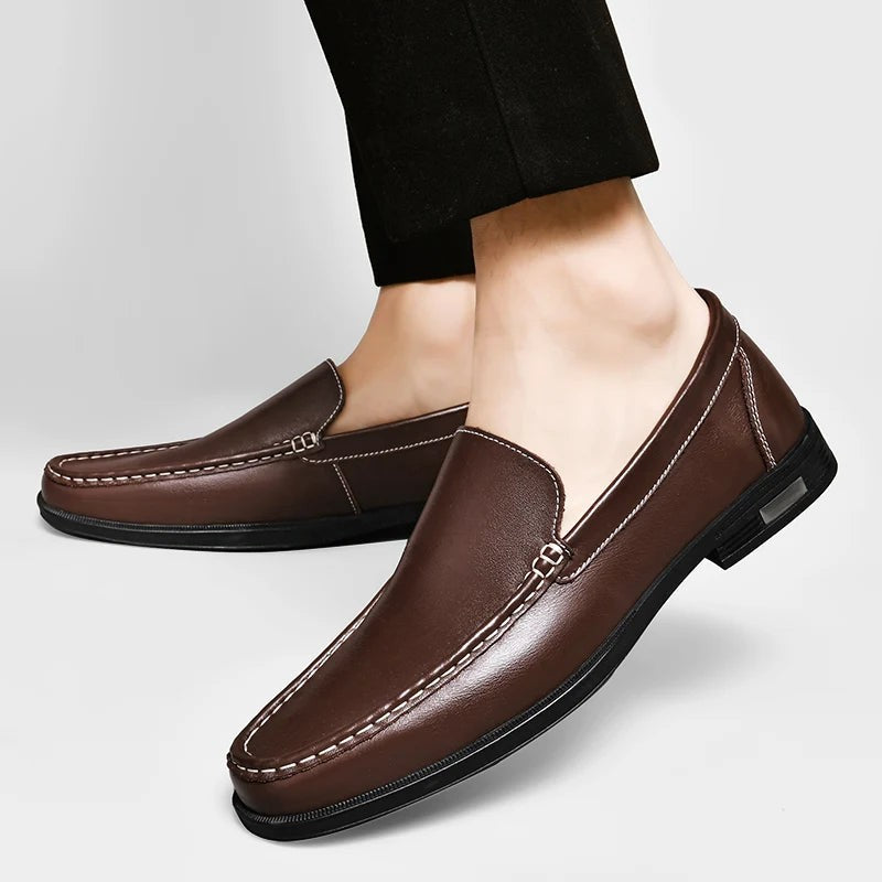 Stefan leather slip on loafers - Black pair