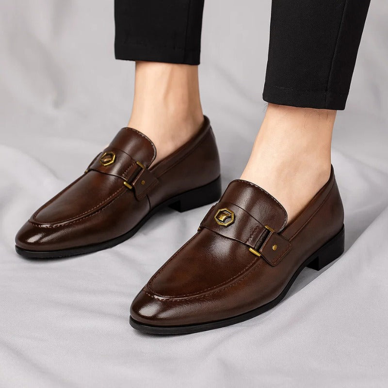 Stefan loafers - stitched toe detail