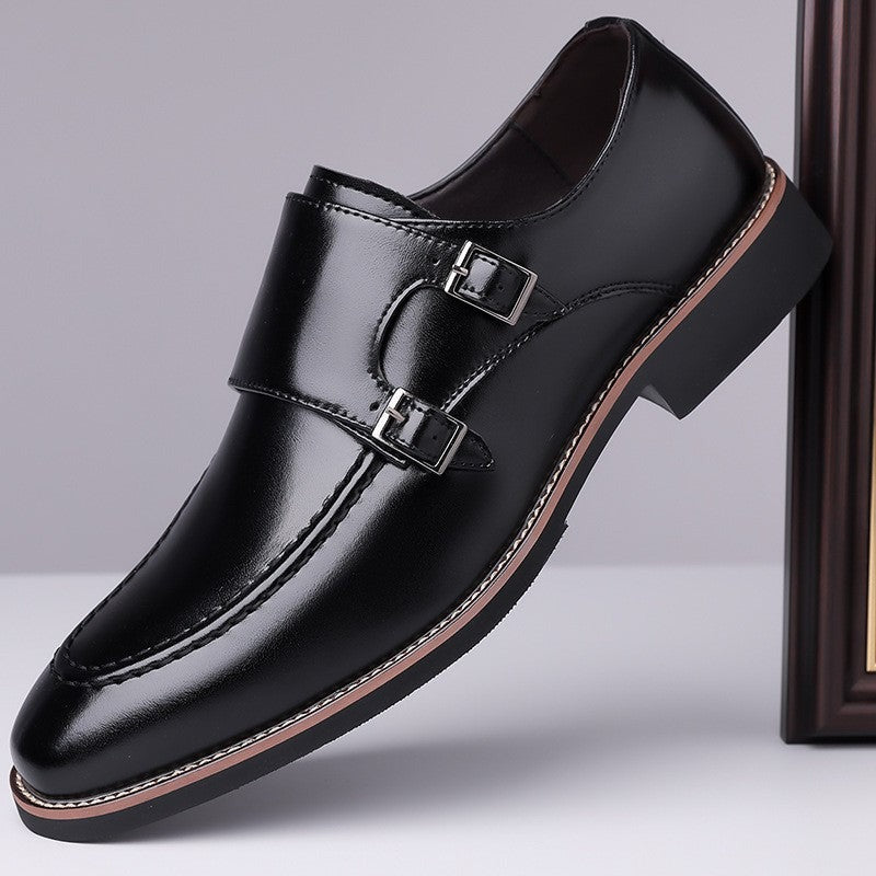 Stefan monk strap dress shoes - Black
