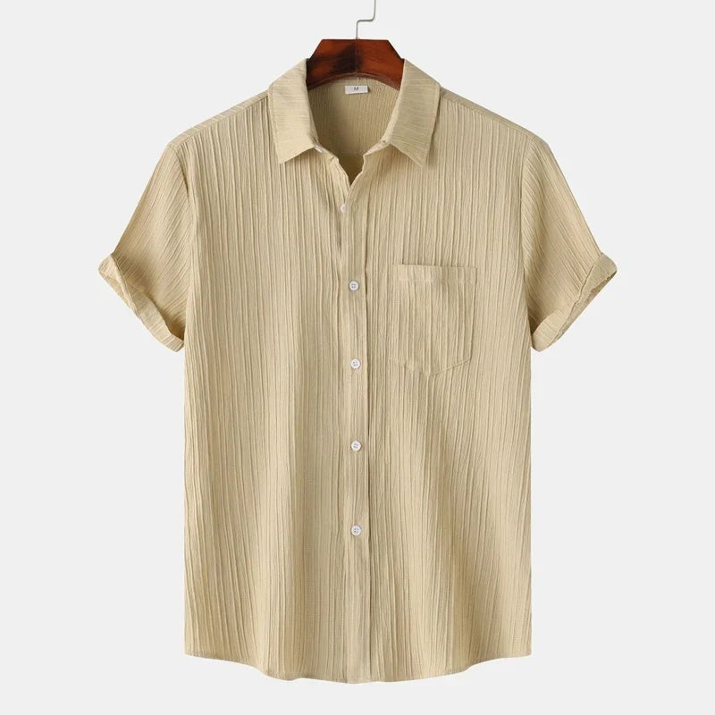 Tobias linen shirt - Beige