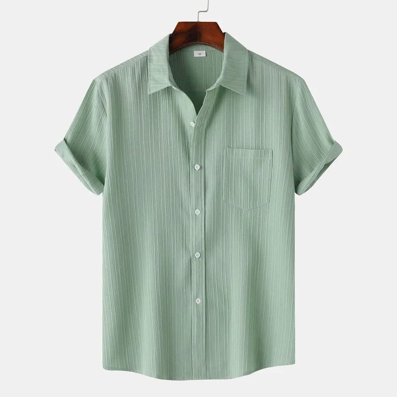 Tobias linen shirt - Green