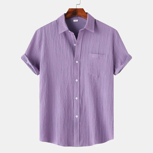 Tobias linen shirt - Purple
