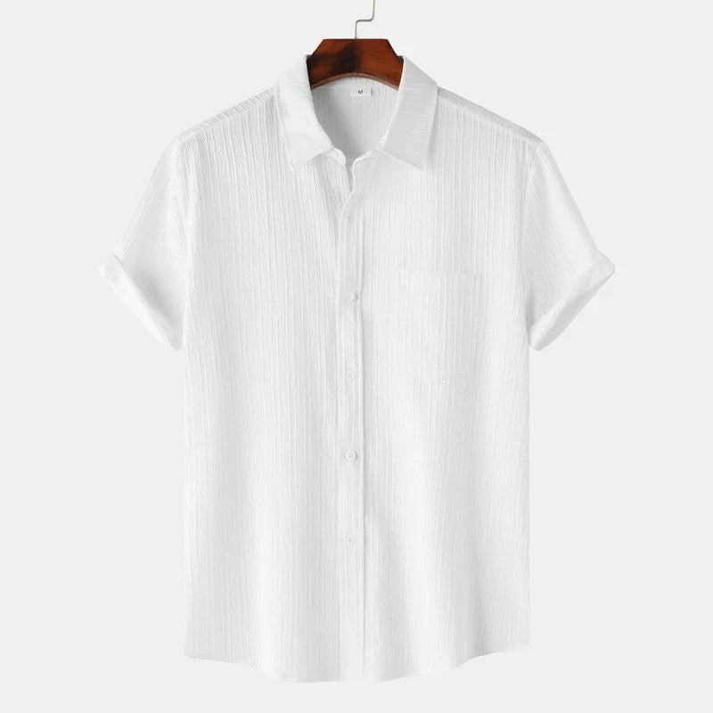 Tobias linen shirt - White