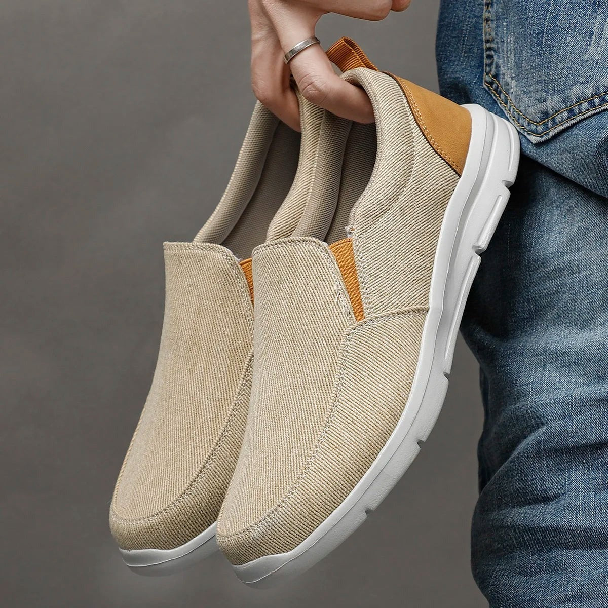 Tom slip on canvas shoes - Khaki