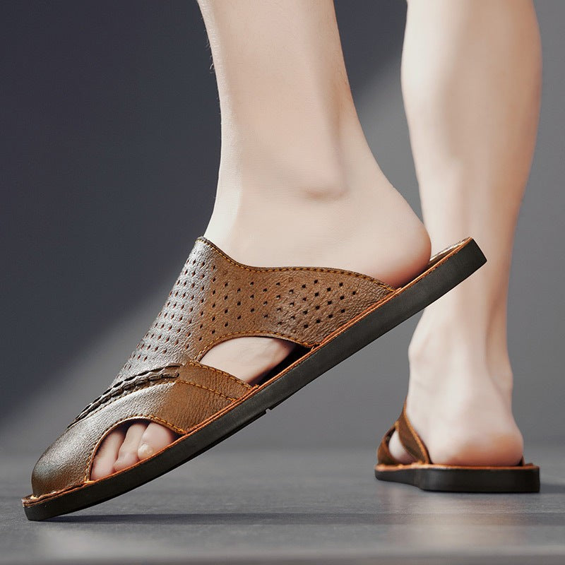 Marlon sandals - Brown top detail