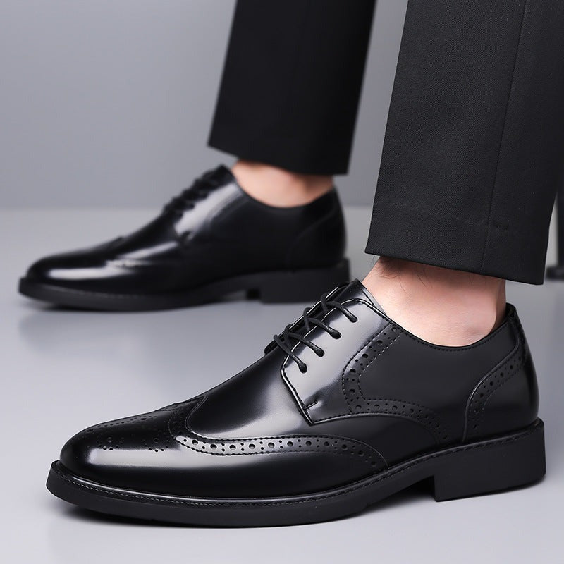 Victor brogue derby shoes - Black