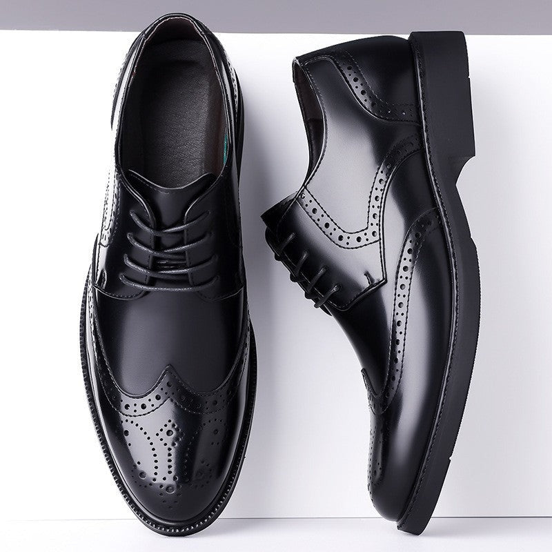 Victor brogue derby shoes - Black