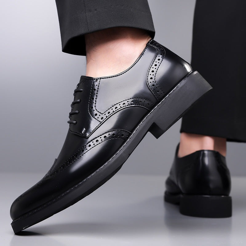 Victor brogue derby shoes - Black