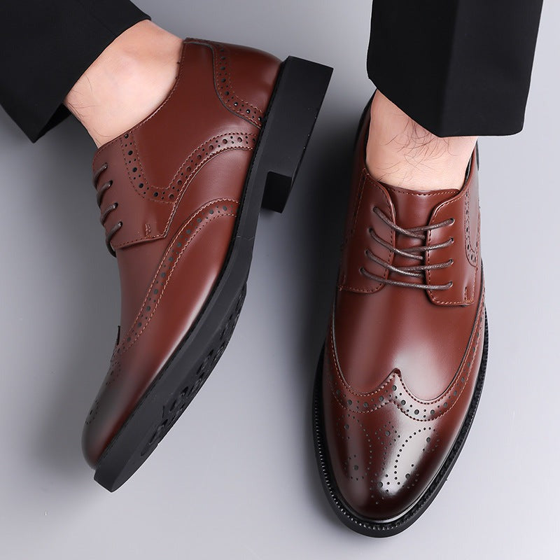 Victor brogue derby shoes - Brown