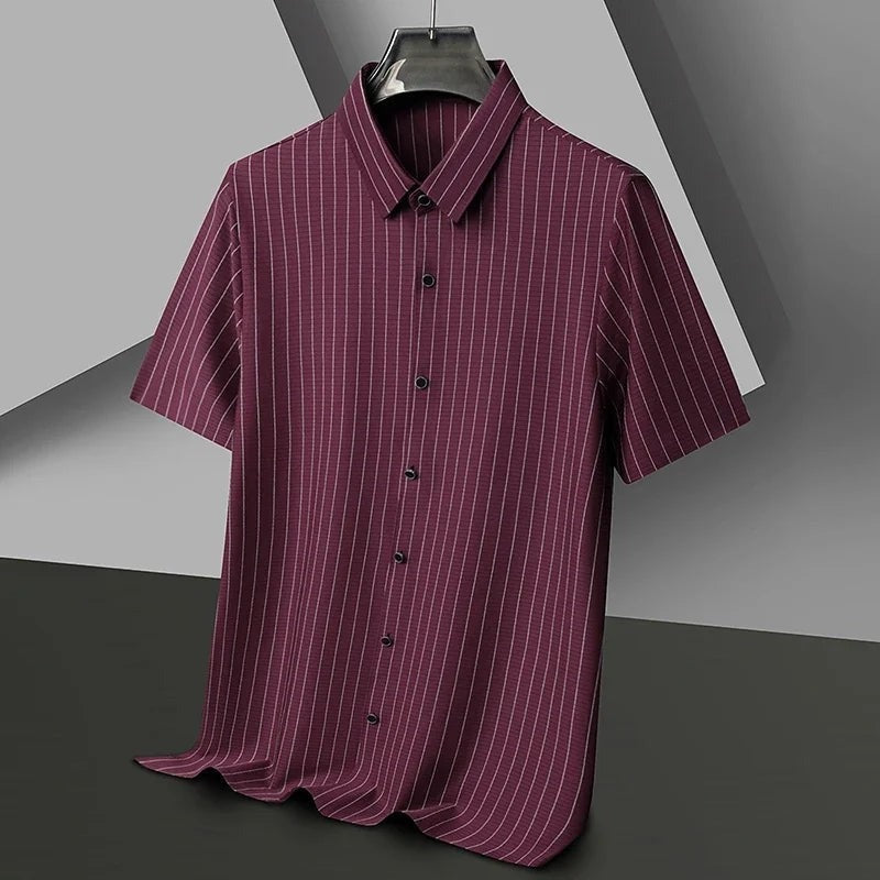 Victor pinstripe polo - Red