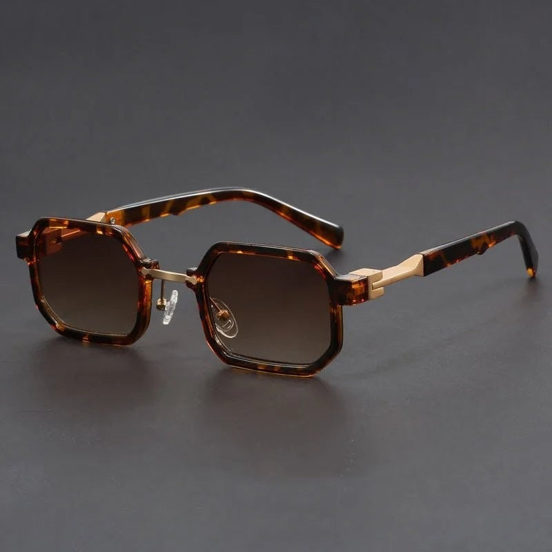 Zoe octagon sunglasses - Brown