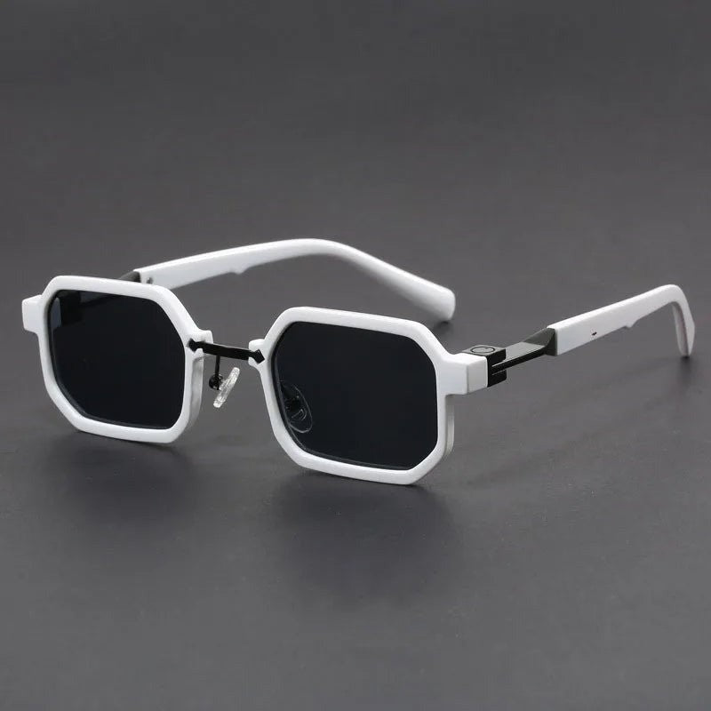 Zoe octagon sunglasses - White