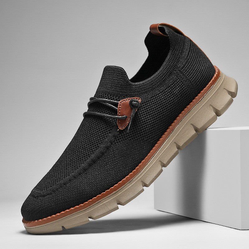 Oliver Knit Low Top Sneakers - Black