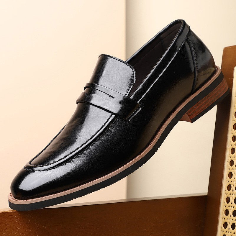 Porter leather dress loafers - Black