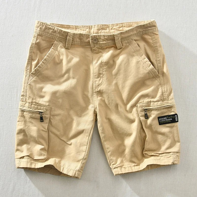 Liam Khaki cargo shorts