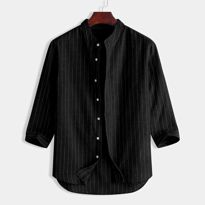 Mason Black pinstripe shirt