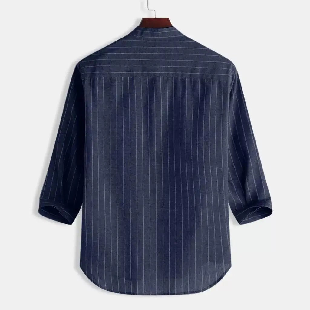 Mason pinstripe shirt detail
