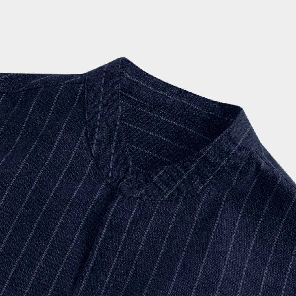 Mason pinstripe shirt detail