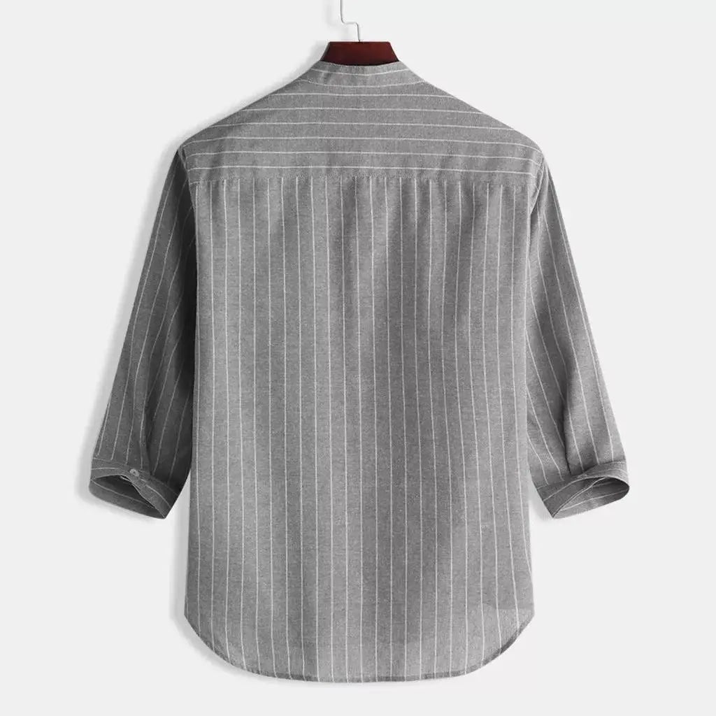 Mason pinstripe shirt detail