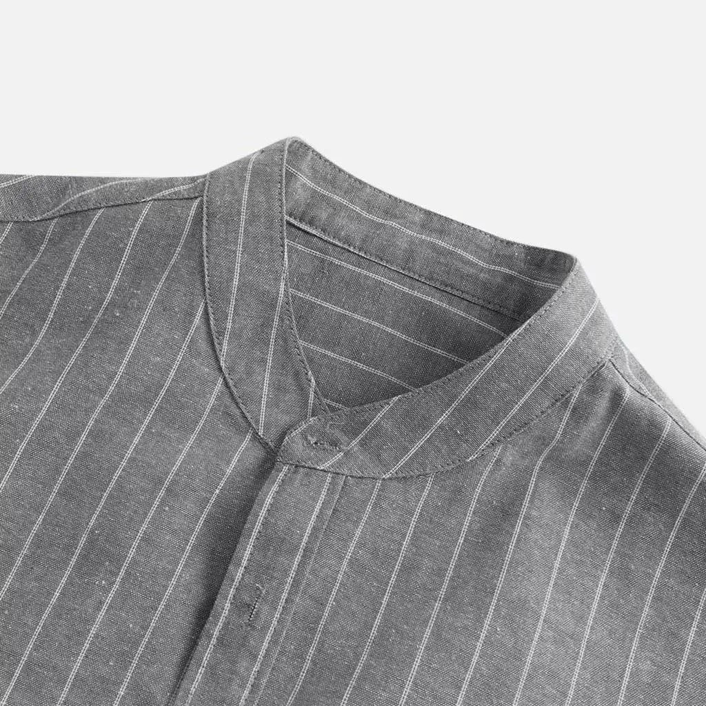 Mason pinstripe shirt detail