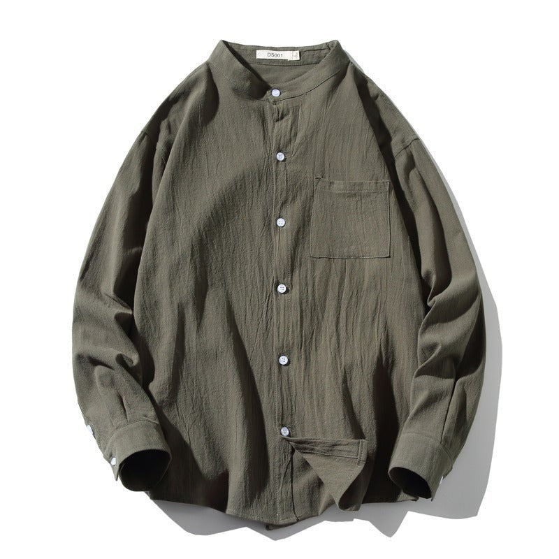 Oliver linen shirt detail