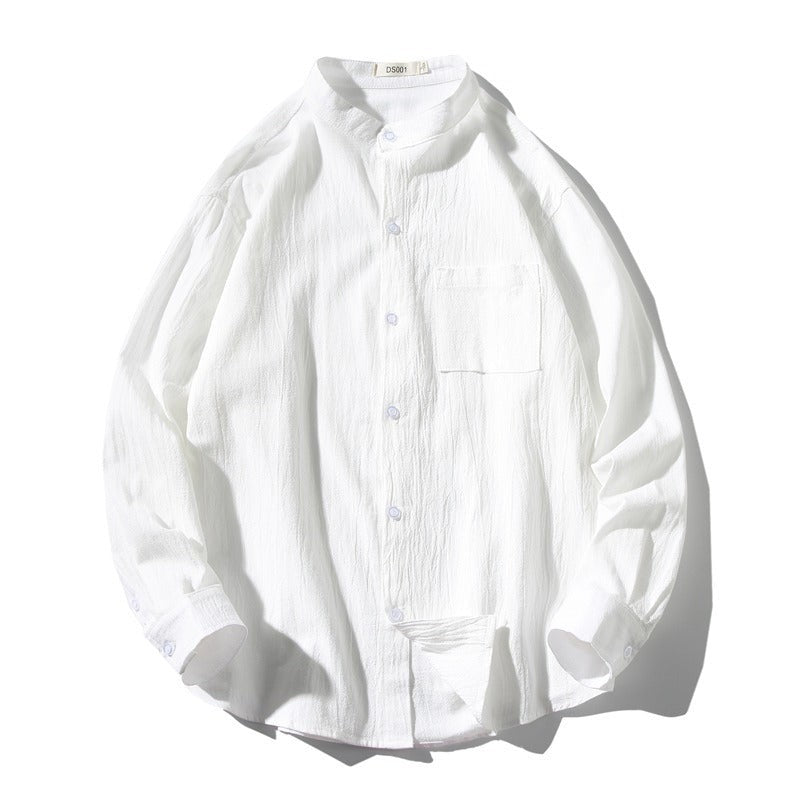 Oliver linen shirt detail