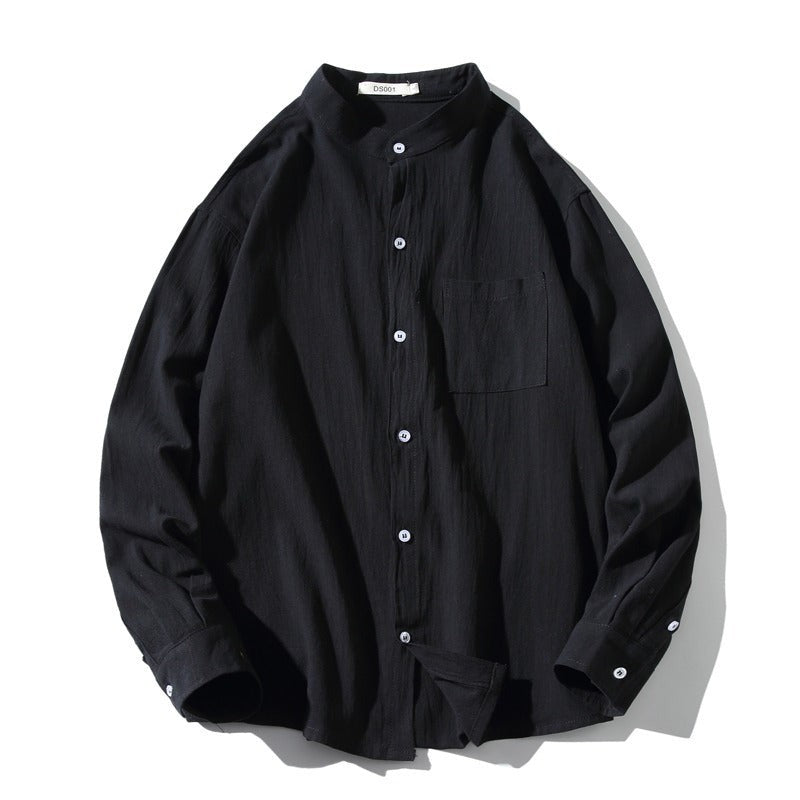Oliver linen shirt detail