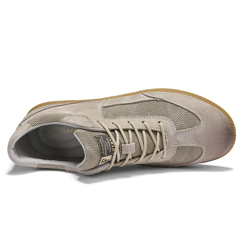 Oliver Men's Low Top Suede Mesh Sneakers